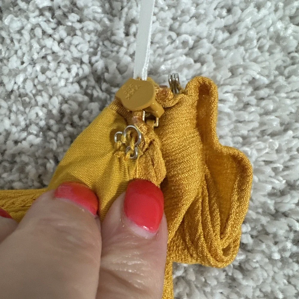 Tularosa Size Small Midi Dress Lily Yellow‎ Dolly REVOLVE